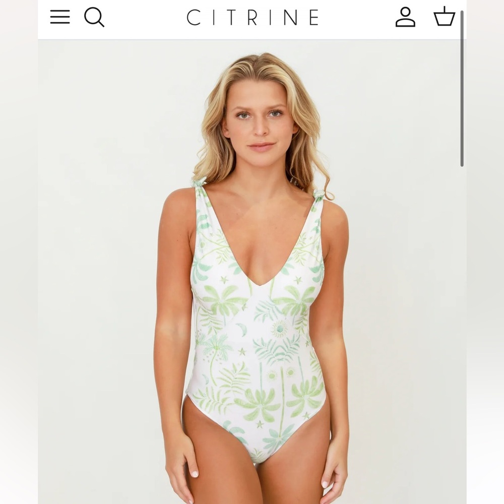 Citrine Laurel One Piece Aqua Oasis S NWT